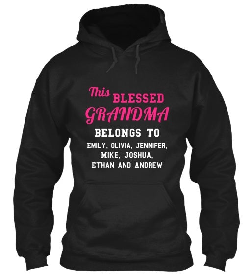 Grandma - Blessed Grandma / Great Grandma Custom Tee  ( 50% Off For Today). Most NaNa Order 2.