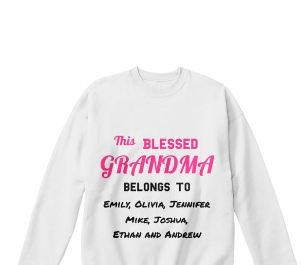 Grandma - Blessed Grandma / Great Grandma Custom Tee  ( 50% Off For Today). Most NaNa Order 2.