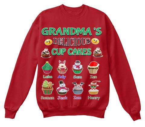 Grandma - Grandma Delicious Cup Cakes(Most Grandmas Buy 2 Or More)Special Edition Red And Green