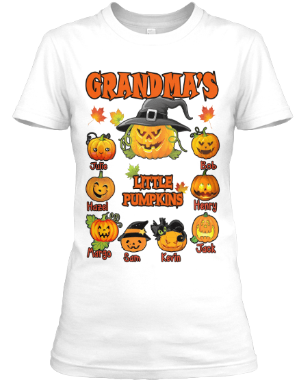 Grandma - Grandma's/ Grandpa's Little Pumpkins Halloween Special (Flat 70% Off) Exclusive Orange Shade Available.