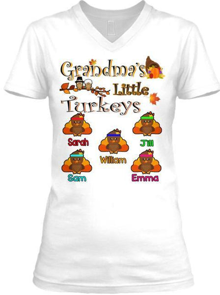 Grandma - Grandma's Little Turkeys, Thanksgiving (50% Off On Special Holiday Season)