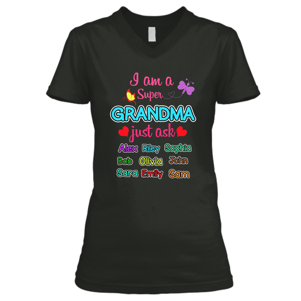 Grandma - "I Am A Super Grandma" - Custom Tee (Save 70% Today)