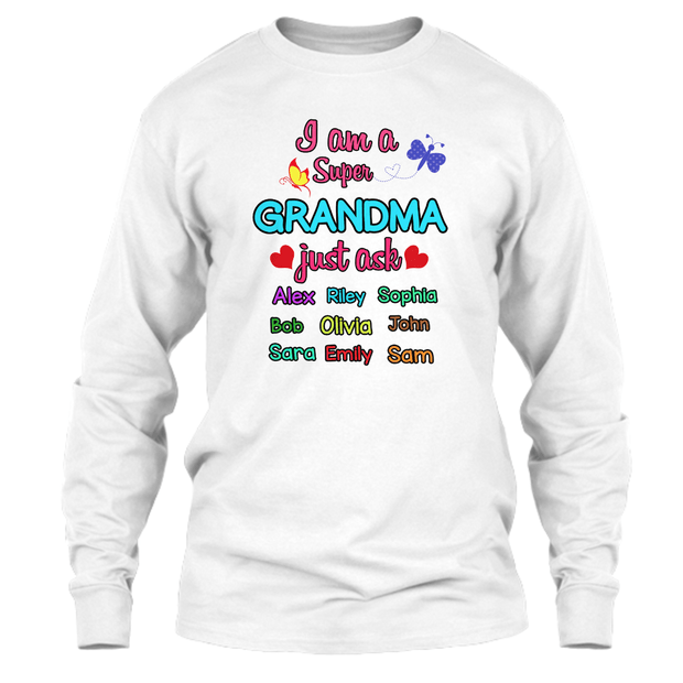 Grandma - "I Am A Super Grandma" - Custom Tee (Save 70% Today)