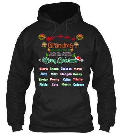 Grandma - Merry Christmas New Edition Kids Names Upto 40 (Most Grandmas Buy 2 Or More)
