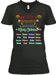 Grandma - Merry Christmas New Edition Kids Names Upto 40 (Most Grandmas Buy 2 Or More)