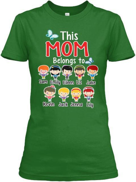 Grandma - Mom Belongs To..." T-Shirt And More Christmas Special Colors