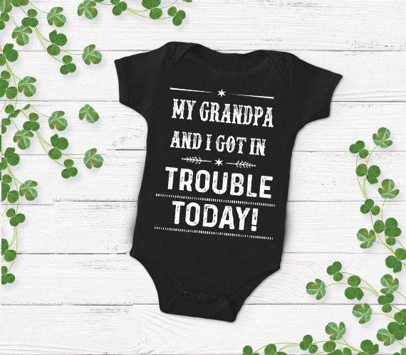 Grandma - "MY GRANDPA AND I GOT IN TROUBLE TODAY " New Design Special Off For Today