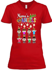 Grandma - Nana's Angels Christmas Special(Flat 70% Off) Get Your Little Angles V-neck And Long Sleeve Most NANA Buy 2-3