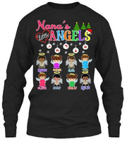 Grandma - Nana's Angels Christmas Special(Flat 70% Off) Get Your Little Angles V-neck And Long Sleeve Most NANA Buy 2-3