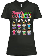 Grandma - Nana's Angels Christmas Special(Flat 70% Off) Get Your Little Angles V-neck And Long Sleeve Most NANA Buy 2-3
