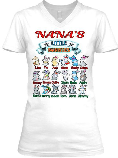 Grandma - Nana's Little Bunnies Holiday Season Special(Flat 70% Off) Get Your Little Cuties On Your T-shirt And More. Most GrandParents/Parents Buy 2-3