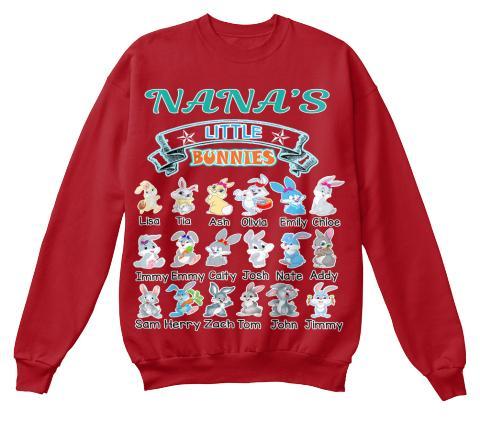 Grandma - Nana's Little Bunnies Holiday Season Special(Flat 70% Off) Get Your Little Cuties On Your T-shirt And More Seasonal Colors. Most GrandParents/Parents Buy 2-3