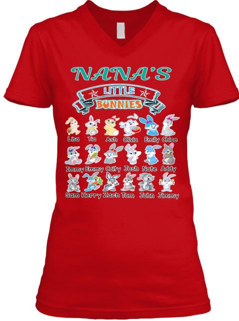 Grandma - Nana's Little Bunnies Holiday Season Special(Flat 70% Off) Get Your Little Cuties On Your T-shirt And More Seasonal Colors. Most GrandParents/Parents Buy 2-3