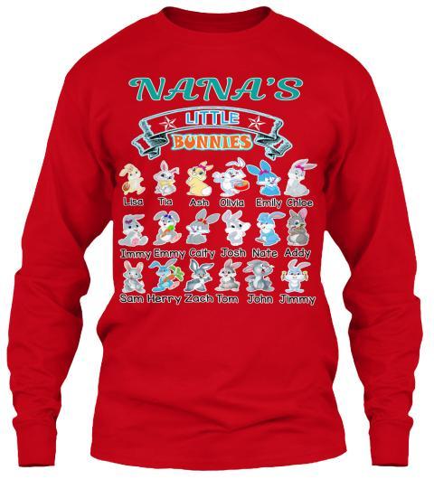 Grandma - Nana's Little Bunnies Holiday Season Special(Flat 70% Off) Get Your Little Cuties On Your T-shirt And More Seasonal Colors. Most GrandParents/Parents Buy 2-3