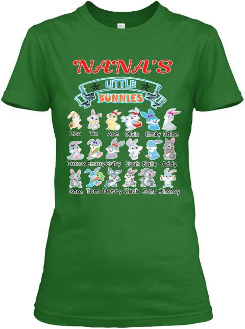 Grandma - Nana's Little Bunnies Holiday Season Special(Flat 70% Off) Get Your Little Cuties On Your T-shirt And More Seasonal Colors. Most GrandParents/Parents Buy 2-3