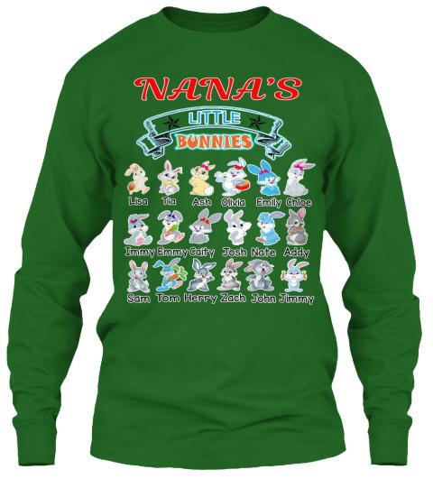 Grandma - Nana's Little Bunnies Holiday Season Special(Flat 70% Off) Get Your Little Cuties On Your T-shirt And More Seasonal Colors. Most GrandParents/Parents Buy 2-3