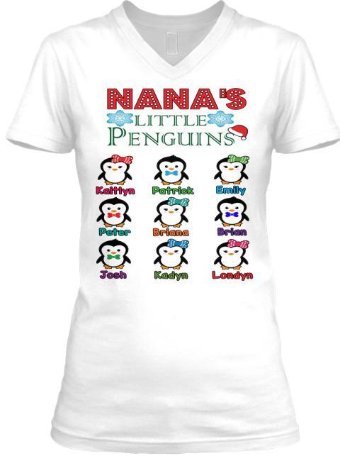 Grandma - Nana's Little Penguins Holiday Season Special(Flat 70% Off) Get Your Little Cuties On Your T-shirt And More. Most GrandParents/Parents Buy 2-3