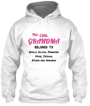 Grandma - Proud Grandma Custom Long Sleeve With Grand Kids Names ( 50% Off For Today)