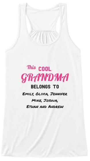 Grandma - Proud Grandma Custom Long Sleeve With Grand Kids Names ( 50% Off For Today)