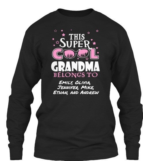 Super Cool Grandma / Great Grandma - Custom Tee – Tee4CoolGrandma.com
