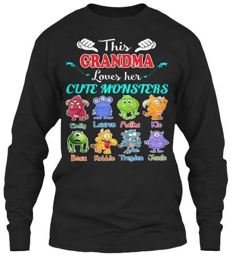 Grandma - This Grandma Loves Her Cute Monsters  ( 70% Off For Today) (Most Grandmas Buy 2 Or More)