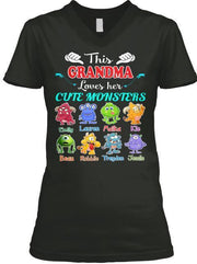 Grandma - This Grandma Loves Her Cute Monsters  ( 70% Off For Today) (Most Grandmas Buy 2 Or More)