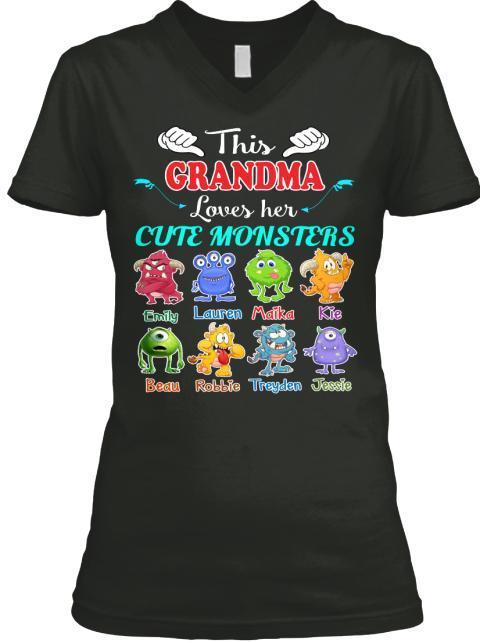 Grandma - This Grandma Loves Her Cute Monsters  ( 70% Off For Today) (Most Grandmas Buy 2 Or More)