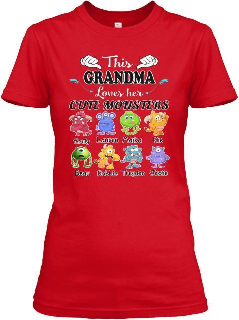 Grandma - This Grandma Loves Her Cute Monsters  ( 70% Off For Today) (Most Grandmas Buy 2 Or More)