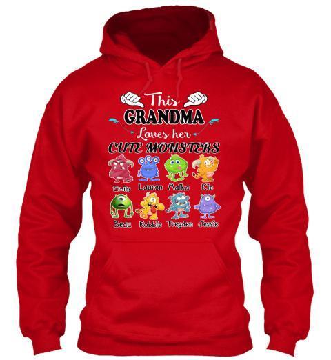 Grandma - This Grandma Loves Her Cute Monsters  ( 70% Off For Today) (Most Grandmas Buy 2 Or More)