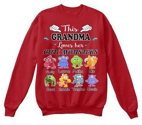 Grandma - This Grandma Loves Her Cute Monsters  ( 70% Off For Today) (Most Grandmas Buy 2 Or More)