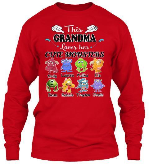 Grandma - This Grandma Loves Her Cute Monsters  ( 70% Off For Today) (Most Grandmas Buy 2 Or More)
