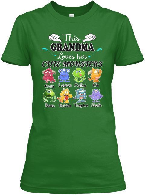 Grandma - This Grandma Loves Her Cute Monsters  ( 70% Off For Today) (Most Grandmas Buy 2 Or More)