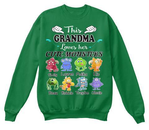 Grandma - This Grandma Loves Her Cute Monsters  ( 70% Off For Today) (Most Grandmas Buy 2 Or More)