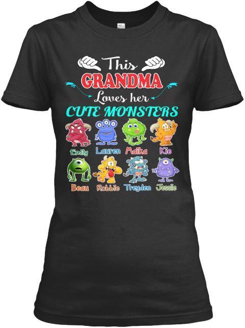 Grandma - This Grandma Loves Her Cute Monsters  ( 70% Off For Today) (Most Grandmas Buy 2 Or More)