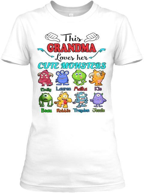 Grandma - This Grandma Loves Her Cute Monsters  ( 70% Off For Today) (Most Grandmas Buy 2 Or More)