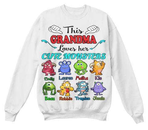 Grandma - This Grandma Loves Her Cute Monsters  ( 70% Off For Today) (Most Grandmas Buy 2 Or More)