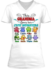 Grandma - This Grandma Loves Her Cute Monsters  ( 70% Off For Today) (Most Grandmas Buy 2 Or More)