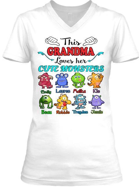 Grandma - This Grandma Loves Her Cute Monsters  ( 70% Off For Today) (Most Grandmas Buy 2 Or More)