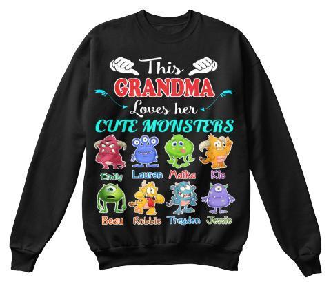 Grandma - This Grandma Loves Her Cute Monsters  ( 70% Off For Today) (Most Grandmas Buy 2 Or More)
