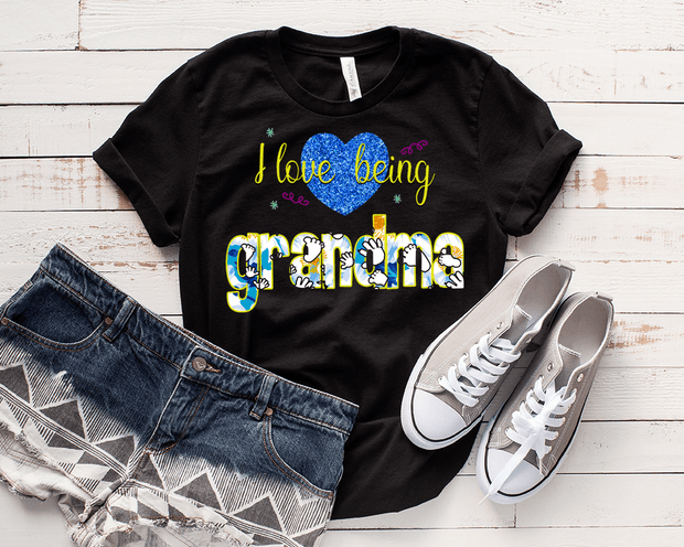 "Love Being Nana". Personalize Your Nick Name..