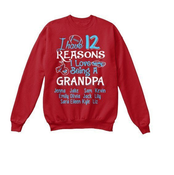 Grandpa - N Reasons I Love Being GrandPa Custom Tee  ( 70% Off For Today). Most Grandpa Order 2.