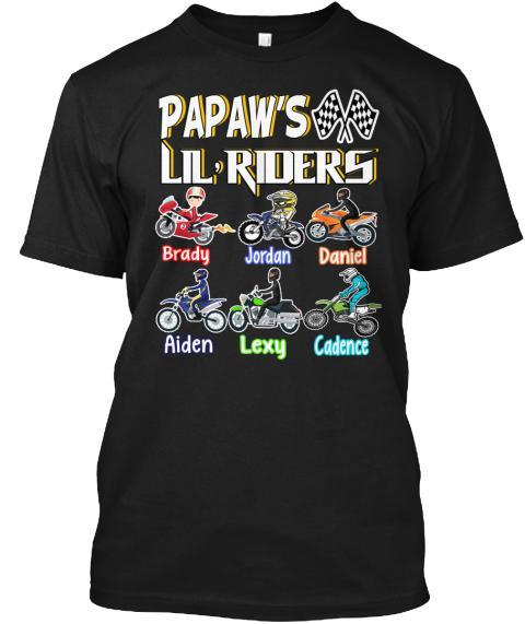 Grandpa - "Papaw's Little Rider" ( 70% Off For Today). Father's Day Special Tee
