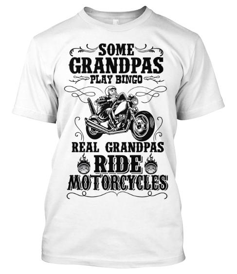 Grandpa - "Real Grandpas Ride Motorcycles" Custom T-Shirt (70% Off For Today) Most Order 2