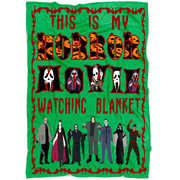 ''THIS IS MY HORROR MOVIE WATCHING BLANKET''