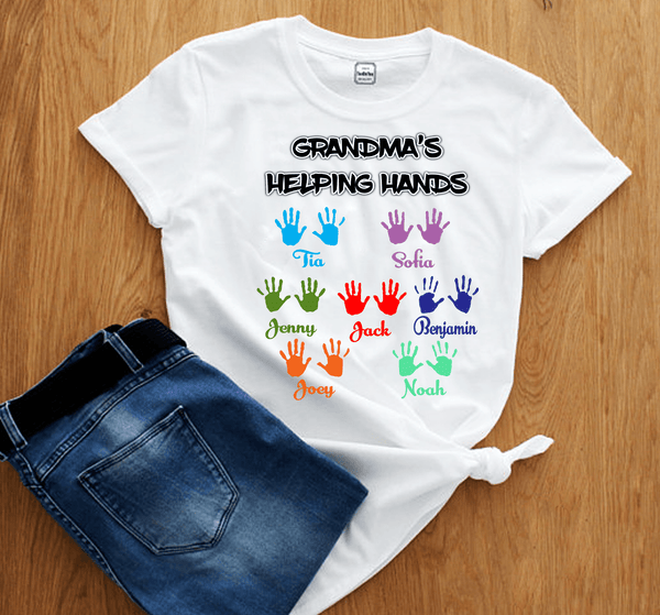 "Grandma's Helping Hands"- Custom Tee