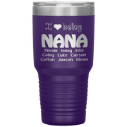 "I 💓 being NANA" Tumbler. Buy For Family & Friends. Save Shipping.