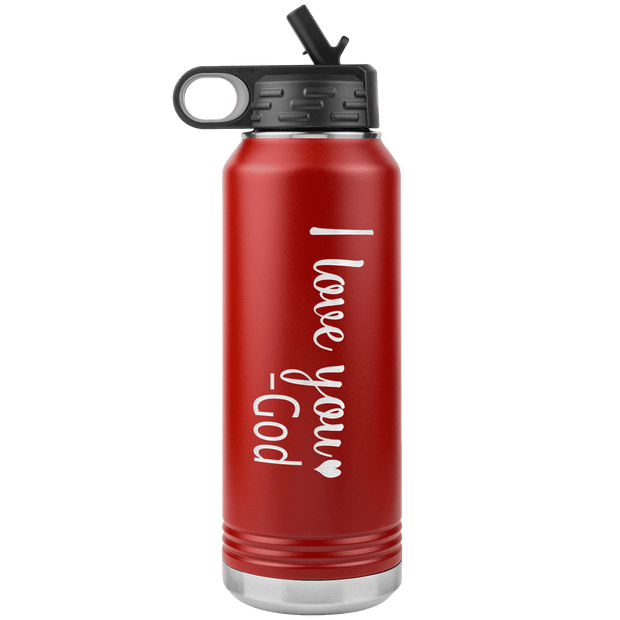 "I love You God", Water Bottle.