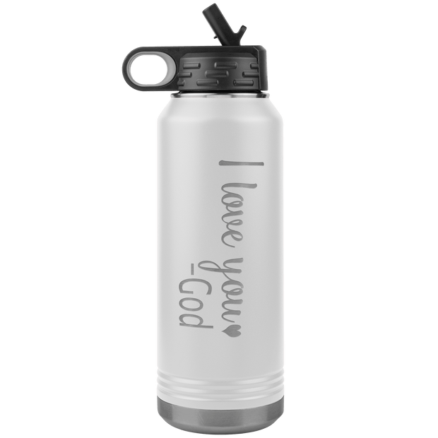 "I love You God", Water Bottle.