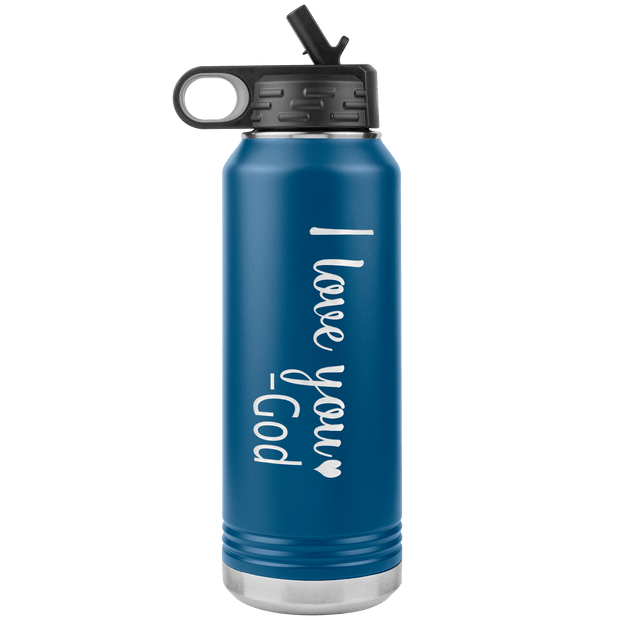 "I love You God", Water Bottle.