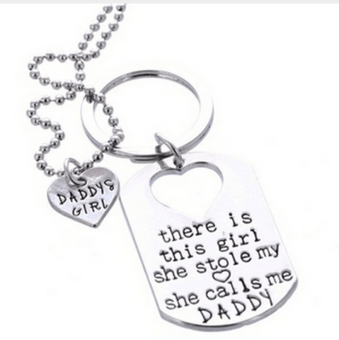 Dad To Daughter Necklace Plus Key Chain. 50% Off.  Double product Exclusive offer